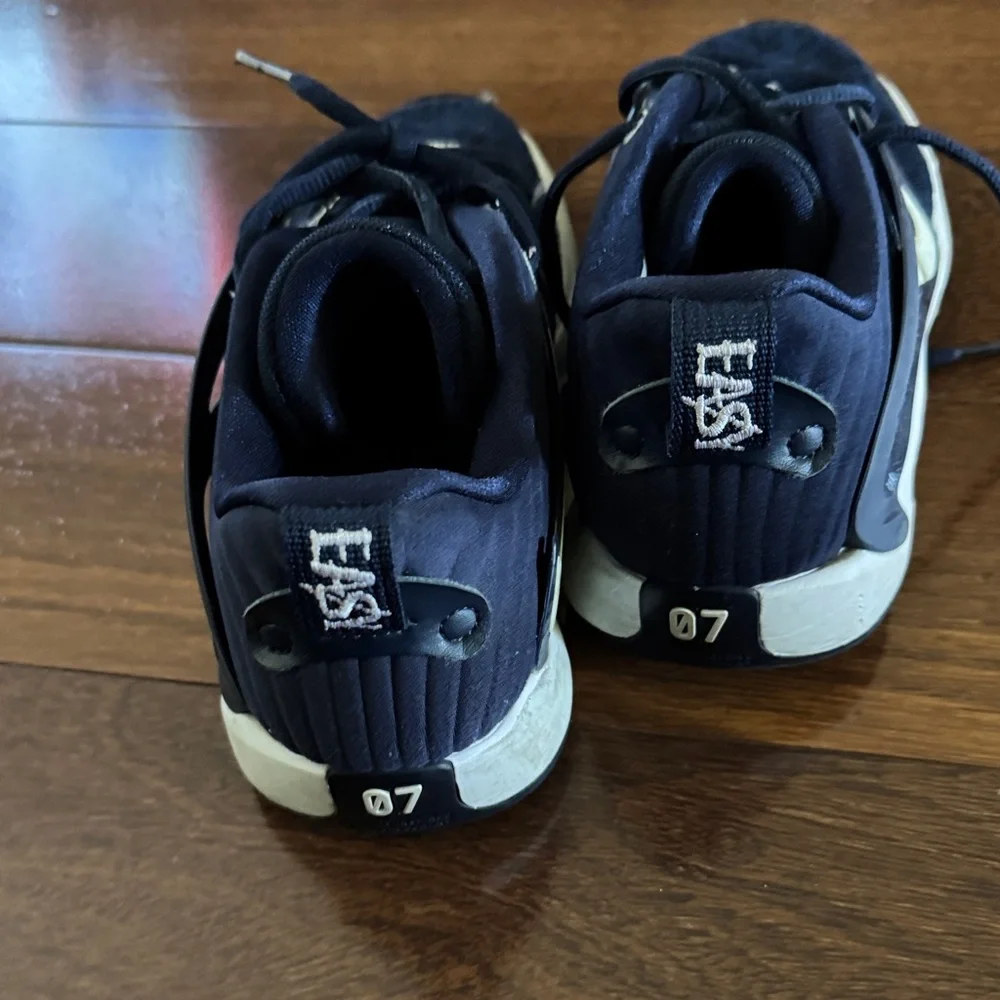 Nike Kids Navy and White KD Mesh Sneakers used a few times